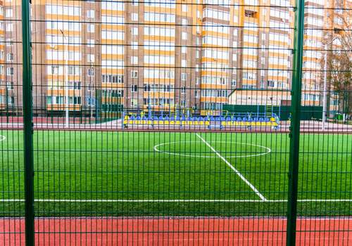 2Д забор для футбольной площадки в Ухте